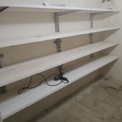 Стеллаж оцинкованный в гараж